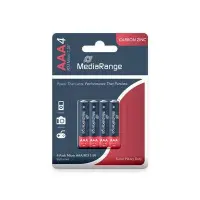 BATTERY CARBON-ZINC AAA 1.5V/4PCS MRBAT141 MEDIARANGE