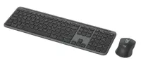 Logitech Signature Slim MK950 for Business klaviatuur Hiir kaasa arvatud Kontor RF juhtmeta ühendus + Bluetooth QWERTY US rahvusvaheline Grafiit