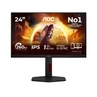 AOC G4 24G4ZR PC lamekuvar 60,5 cm (23.8") 1920 x 1080 pikslit Full HD LED Must, Punane – pilt 4