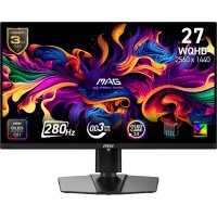 MSI MAG 271QP QD-OLED X28 PC lamekuvar 67,3 cm (26.5") 2560 x 1440 pikslit Wide Quad HD Must