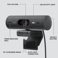 Logitech Brio 500 Full HD veebikaamera 4 MP 1920 x 1080 pikslit USB Grafiit – pilt 8