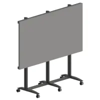EDBAK Floor stand | TRV400.006 Videoconferencing trolley for Samsung | Height adjustment | 130 " | Maximum weight (capacity) 200 kg | Black