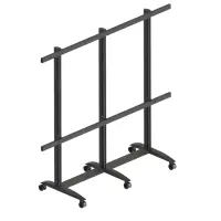 EDBAK Floor stand | TRV400.006 Videoconferencing trolley for Samsung | Height adjustment | 130 " | Maximum weight (capacity) 200 kg | Black