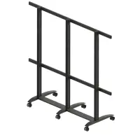 EDBAK Floor stand | TRV400.006 Videoconferencing trolley for Samsung | Height adjustment | 130 " | Maximum weight (capacity) 200 kg | Black – pilt 3