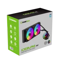Gamemax CPU Liquid Cooler | ICEBURG 240 INFINITY | Black – pilt 2