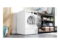 Bosch Dryer Machine | WQG2420PSN | Energy efficiency class A++ | Front loading | 9 kg | Heat pump | LED | Depth 61.3 cm | White – pilt 9
