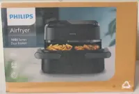 SALE OUT. Philips Airfryer 1000 Series NA150/00, 7 L, Black | Philips Airfryer Dual Basket | NA150/00 1000 Series | Power 2450 W | Capacity 7 L | RapidAir Plus | Black | DAMAGED PACKAGING