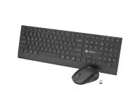 Natec Keyboard and Mouse | Stringray 2 | Keyboard and Mouse Set | Wireless | US | Black