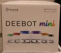SALE OUT. Ecovacs DEEBOT mini Vacuum cleaner, Robot, Wet&Dry, ZeroTangle Technology, Agile Navigation, White/Blue + Auto-empty station | Ecovacs Robotic Vacuum Cleaner | DEEBOT mini BLUE | Wet&Dry | Li-ion | 3200 mAh | Dust capacity 1.8 L | 8000 Pa | White/Blue | SCRATCHED ITEM, DAMAGED CHARGING STATION BODY