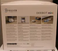 SALE OUT. Ecovacs DEEBOT mini Vacuum cleaner, Robot, Wet&Dry, ZeroTangle Technology, Agile Navigation, White/Blue + Auto-empty station | Ecovacs Robotic Vacuum Cleaner | DEEBOT mini BLUE | Wet&Dry | Li-ion | 3200 mAh | Dust capacity 1.8 L | 8000 Pa | White/Blue | SCRATCHED ITEM, DAMAGED CHARGING STATION BODY