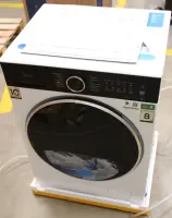 SALE OUT. Midea MF205W80BA30/W-BK Washing Machine | Midea Washing Machine | MF205W80BA30/W-BK | Energy efficiency class A | Front loading | Washing capacity 8 kg | 1400 RPM | Depth 49 cm | Width 60 cm | Display | LED | White | UNPACKED, SCRATCHED DOOR