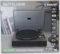 SALE OUT. Muse MT-107 BTO Turntable Stereo System, Black/Brown | Muse Turntable Stereo System with Bluetooth Out | MT-107 BTO | Warranty 24 month(s) | 2x5 W | Bluetooth | Black/Brown | DAMAGED PACKAGING AND ITEM BODY – pilt 3