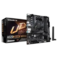Gigabyte A520M DS3H WIFI6E | Processor family AMD | Processor socket AM4 | DDR4 | Supported hard disk drive interfaces SATA, M.2 | Number of SATA connectors 4 – pilt 3