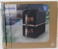 SALE OUT. Philips NA462/80 Airfryer 4000 Series Dual Basket, 10 L | Philips Airfryer, Dual Basket | NA462/80 4000 Series | Capacity 10 L | Power 2750 W | RapidAir | Silk White/Beige | DAMAGED PACKAGING – pilt 4