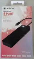 SALE OUT. Hyper HyperDrive Flex 8 Port USB-C Hub, Black | Hyper HyperDrive Flex 8 Port USB-C Hub, Black | HD4102BKGL | HDMI ports quantity 1 | Warranty 23 month(s) | DAMAGED PACKAGING