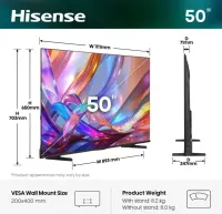 Hisense TV | 50E7S | 50" | Smart TV | VIDAA OS | UHD | Black – pilt 9