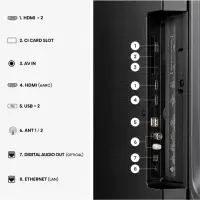 Hisense Hi-QLED TV | 65E7S | 65 | Smart TV | VIDAA Smart OS | UHD | Black – pilt 4