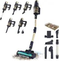 Cecotec Vacuum cleaner | Rockstar RX70 AquaPet Flex Conga | Cordless operating | Stick/handheld | 780 W | Operating time (max) 100 min | Blue/Gold