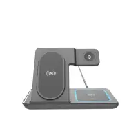 Gembird 3-in-1 foldable wireless charger stand | TA-WPC31A-01-BK