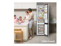 LG Refrigerator | GBBS716CMB | Energy efficiency class C | Free standing | Height 186 cm | Combi | Fridge net capacity 220 L | Freezer net capacity 113 L | Display | 34 dB | Stainless Steel – pilt 4
