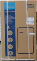 SALE OUT. Midea Refrigerator | MDRD142SLE32 | Energy efficiency class E | Free standing | Larder | Height 83.5 cm | Fridge net capacity 93 L | 41 dB | Red | DAMAGED INNER PACKAGING, DENTED ITEM'S BACK SIDE