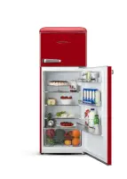 ETA Refrigerator | ETA253490030EN Storio Retro | Energy efficiency class E | Free standing | Height 148.2 cm | Double Door | Fridge net capacity 170 L | Freezer net capacity 45 L | Red | 38 dB