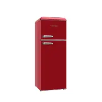ETA Refrigerator | ETA253490030EN Storio Retro | Energy efficiency class E | Free standing | Height 148.2 cm | Double Door | Fridge net capacity 170 L | Freezer net capacity 45 L | Red | 38 dB