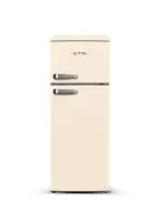 ETA Refrigerator | ETA253390040EN Storio Retro | Energy efficiency class E | Free standing | Height 148.2 cm | Double Door | Fridge net capacity 170 L | Freezer net capacity 45 L | 38 dB | Beige – pilt 10