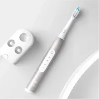 Oral-B Pulsonic Slim Luxe 4000 Sonic | Electric Toothbrush | Rechargeable | For adults | Number of brush heads included 1 | Number of teeth brushing modes 3 | Platinum