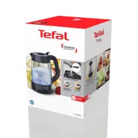 TEFAL Kettle | KO2G08E0 | 2000 W | Electric | 1.7 L | Heat-resistant glass | 360° rotational base | Black/Transparent