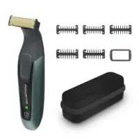 Rowenta Beard Trimmer | TN6044E0 | Cordless | Number of length steps 6 | Wet & Dry | Black/Green