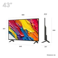 LG 43QNED84A6C.AEU teler 109,2 cm (43") 4K Ultra HD Nutiteleri funktsioon WiFi Must