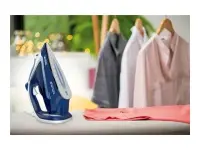 TEFAL | FV5735E0 Easygliss Plus | Steam Iron | 2500 W | Water tank capacity 270 ml | Continuous steam 45 g/min | Steam boost performance 220 g/min | Blue/White