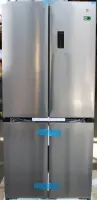 SALE OUT. | Xiaomi Mijia Refrigerator Cross Door 502L EU | Energy efficiency class E | Free standing | Side by Side | Height 191.2 cm | No Frost system | Fridge net capacity 326 L | Freezer net capacity 176 L | 37 dB | Brushed Silver | NOT ORIGINAL PACKAGING, SCRATCHED FRONT (TOP), DENTED RIGHT SIDE (TOP)