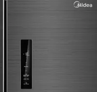 Midea Refrigerator | MDRF632FIE45 | Energy efficiency class E | Free standing | Side by Side | Height 177.5 cm | No Frost system | Fridge net capacity 305 L | Freezer net capacity 168 L | Display | 35 dB | Dark Inox – pilt 3