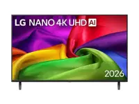 LG NANO 4K AI TV | 75NU800B3LA | 75 | Smart TV | webOS | UHD | Black