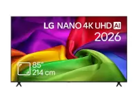 LG NANO 4K AI TV | 85NU800B3LA | 85 | Smart TV | webOS | UHD | Black