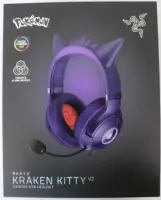 SALE OUT. Razer Kraken Kitty V2 Headset, Pokémon Gengar Ed. | Razer Headset | Kraken Kitty V2 | Yes | Wired | Over-ear | DEMO