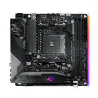 Asus ROG STRIX X570-I GAMING | Processor family AMD | Processor socket AM4 | DDR4 | Supported hard disk drive interfaces SATA, M.2 | Number of SATA connectors 4