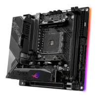 Asus ROG STRIX X570-I GAMING | Processor family AMD | Processor socket AM4 | DDR4 | Supported hard disk drive interfaces SATA, M.2 | Number of SATA connectors 4