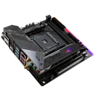Asus ROG STRIX X570-I GAMING | Processor family AMD | Processor socket AM4 | DDR4 | Supported hard disk drive interfaces SATA, M.2 | Number of SATA connectors 4 – pilt 4
