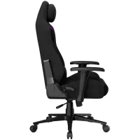 LORGAR CHA41, Ergonomic Gaming Chair Advanced, premium anti-stain fabric, Black/purple – pilt 4