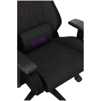 LORGAR CHA41, Ergonomic Gaming Chair Advanced, premium anti-stain fabric, Black/purple – pilt 7