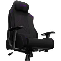 LORGAR CHA41, Ergonomic Gaming Chair Advanced, premium anti-stain fabric, Black/purple – pilt 12