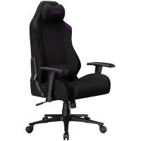 LORGAR CHA41, Ergonomic Gaming Chair Advanced, premium anti-stain fabric, Black/purple – pilt 15