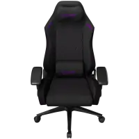 LORGAR CHA41, Ergonomic Gaming Chair Advanced, premium anti-stain fabric, Black/purple – pilt 16