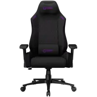 LORGAR CHA41, Ergonomic Gaming Chair Advanced, premium anti-stain fabric, Black/purple