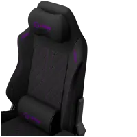 LORGAR CHA41, Ergonomic Gaming Chair Advanced, premium anti-stain fabric, Black/purple – pilt 19