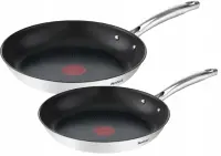 TEFAL | Pan set | Duetto+ G732S255 | Frying | Diameter 24/28 cm | Halogen, induction, ceramic glass, gas, electric | Suitable for induction hob | Black | Fixed handle – pilt 2