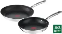 TEFAL | Pan set | Duetto+ G732S255 | Frying | Diameter 24/28 cm | Halogen, induction, ceramic glass, gas, electric | Suitable for induction hob | Black | Fixed handle